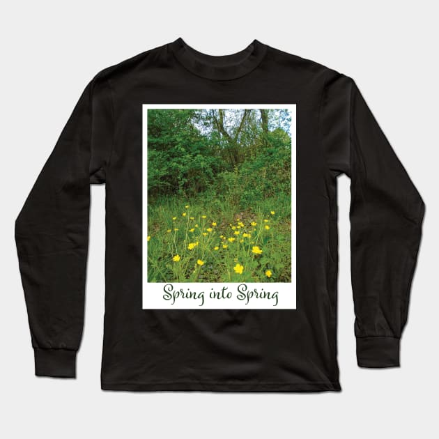 Yellow wild flowers Long Sleeve T-Shirt by PandLCreations